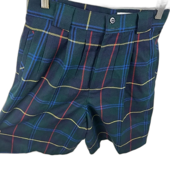 Greg Adams Vintage Plaid Tartan High Waisted Shorts NWT Size 8 - Picture 3 of 15